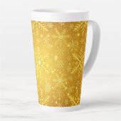 Gouden Sneeuw Latte Mok (Rechterhoek)
