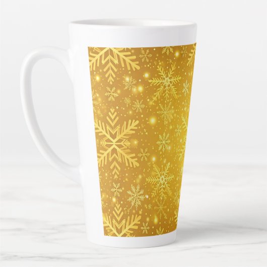 Gouden Sneeuw Latte Mok (Links)