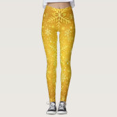 Gouden Sneeuw Leggings (Voorkant)