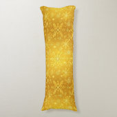 Gouden Sneeuw Lichaamskussen (Voorkant Verticaal)