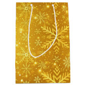 Gouden Sneeuw Medium Cadeauzakje (Voorkant)