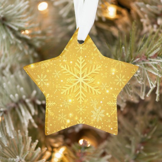 Gouden Sneeuw Ornament (Boom)