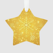 Gouden Sneeuw Ornament (voorkant)