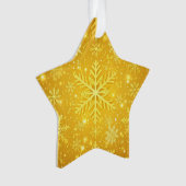 Gouden Sneeuw Ornament (voorkant)