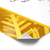 Gouden Sneeuw Perfect Poster (Hoek)
