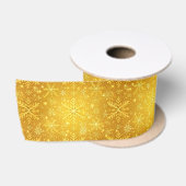Gouden Sneeuw Satijnen Lint (Spoel)