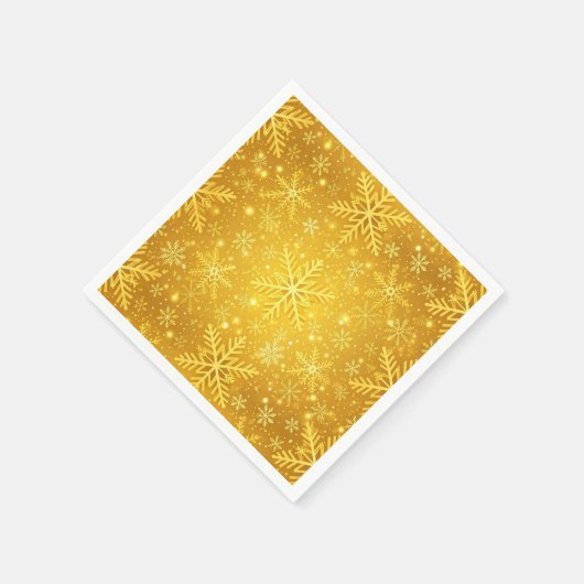 Gouden Sneeuw Servet (Hoek)
