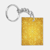 Gouden Sneeuw Sleutelhanger (Voorkant Links)