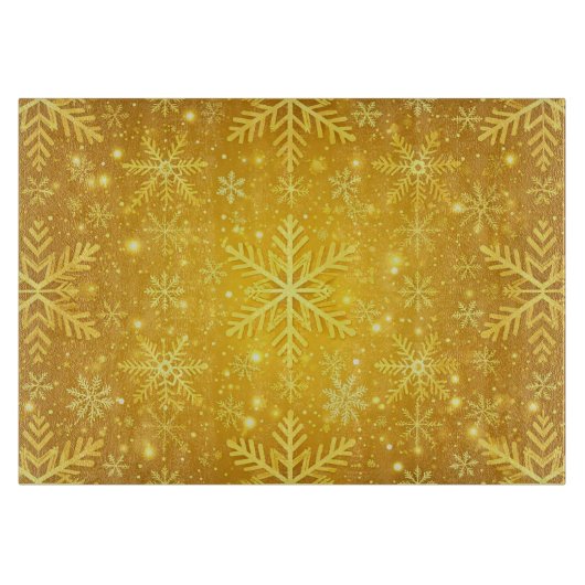 Gouden Sneeuw Snijplank (Voorkant)