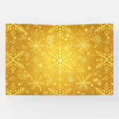 Gouden Sneeuw Spandoek (Horizontaal)