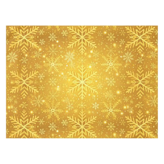 Gouden Sneeuw Tafelkleed (Voorkant (Horizontaal))