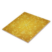 Gouden Sneeuw Tegeltje (Zijkant)