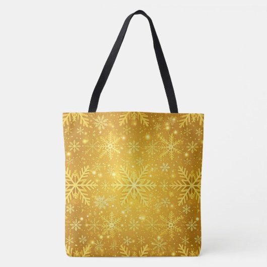 Gouden Sneeuw Tote Bag (Voorkant)