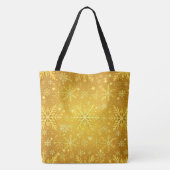 Gouden Sneeuw Tote Bag (Achterkant)