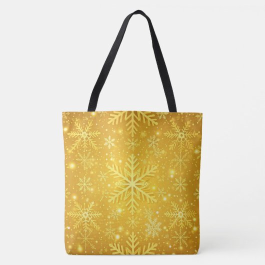 Gouden Sneeuw Tote Bag (Voorkant)