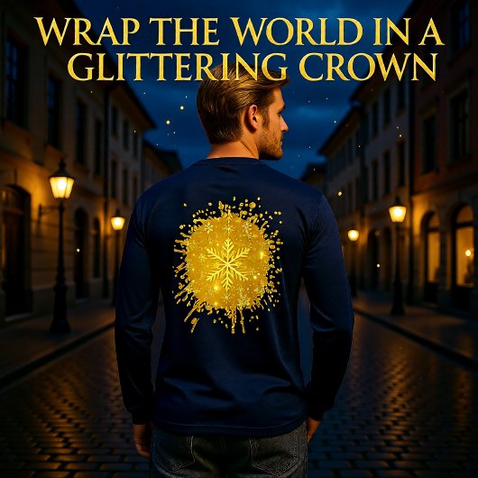 Gouden Sneeuw Tri-Blend Shirt
