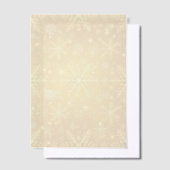 Gouden Sneeuw Vellum Uitnodigingen (Offset)