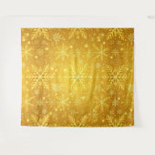 Gouden Sneeuw Wandkleed (Voorkant (horizontaal))