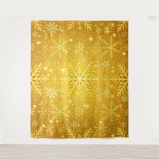 Gouden Sneeuw Wandkleed (Voorkant)