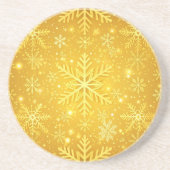 Gouden Sneeuw Zandsteen Onderzetter (Voorkant)