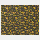 gouden sneeuwdeken fleece deken (Voorkant (Horizontaal))