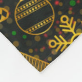 gouden sneeuwdeken fleece deken (Hoek)