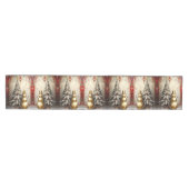 Gouden Sneeuwman Kerstboom Tafel Runner Medium Tafelloper (Horizontaal)
