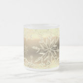 Gouden sneeuwvlok bevroren mok (Center)