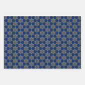 Gouden sneeuwvlok – Glitter Effect Inpakpapier Vel (Voorkant 3)