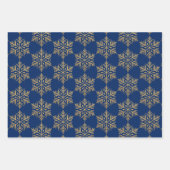 Gouden sneeuwvlok – Glitter Effect Inpakpapier Vel (Voorkant)