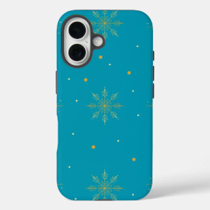 Gouden sneeuwvlok iphone 16 hoesje. hoesje