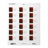 Gouden Sneeuwvlok Kerstboom Adres Label (Full Sheet)