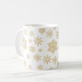 gouden sneeuwvlok koffiemok (Voorkant links)