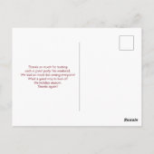 Gouden Sneeuwvlok Kristallen Kerst Dank Je Briefkaart (Achterkant)