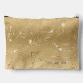 Gouden sneeuwvlok met Sparkle Diamond Custom Name Etui (Achterkant)