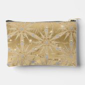 Gouden sneeuwvlok met Sparkle Diamond Custom Name Etui (Achterkant)