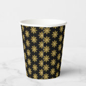 Gouden Sneeuwvlok Papier Cup Papieren Bekers (Rechts)