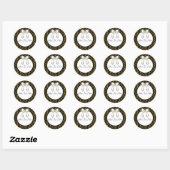 Gouden Sneeuwvlok Sticker (Vel)