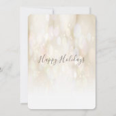 Gouden sneeuwvlok zakelijk kerstfeest kaart (Achterkant)