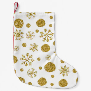 Gouden Sneeuwvlokken 1 Kleine Kerstsok