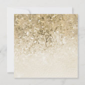 Gouden Sneeuwvlokken, Ballen Sequins Zakelijke Ker Kaart (Achterkant)