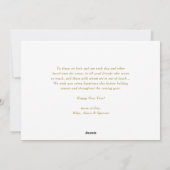 Gouden sneeuwvlokken Gelukkig Nieuwjaar Foto Feestdagenkaart (Achterkant)