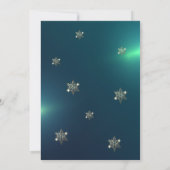 Gouden Sneeuwvlokken, Gouden Kerstballen Bedrijfsf Kaart (Achterkant)