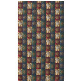 Gouden sneeuwvlokken op Afbeelding van Velvet Tafelkleed (Voorkant)