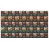 Gouden sneeuwvlokken op Afbeelding van Velvet Tafelkleed (Voorkant (Horizontaal))