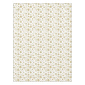 Gouden sneeuwvlokken op wit tafelkleed (Voorkant)