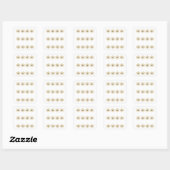 Gouden Sneeuwvlokken Stickers (Vel)
