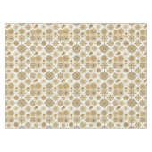 Gouden sneeuwvlokken tafelkleed (Voorkant (Horizontaal))
