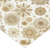 Gouden sneeuwvlokken tafelkleed (Gekanteld)