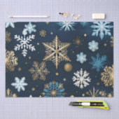 Gouden sneeuwvlokken tissuepapier (Craft)